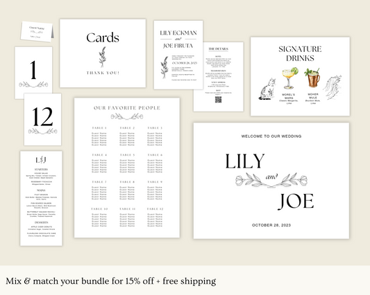 Fleur Noire Wedding Bundle