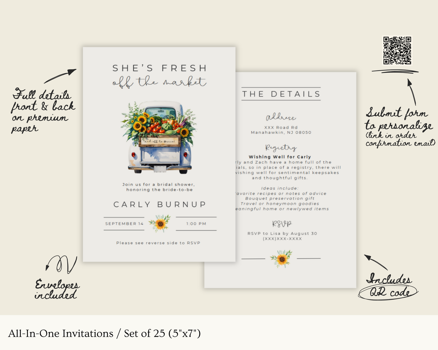 Fresh Off The Market Bridal Shower Bundle