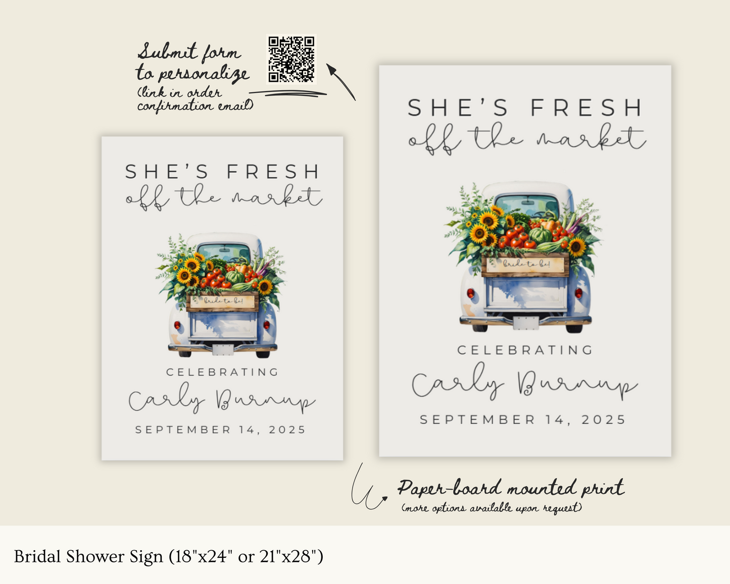 Fresh Off The Market Bridal Shower Bundle