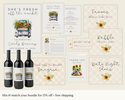Fresh Off The Market Bridal Shower Bundle