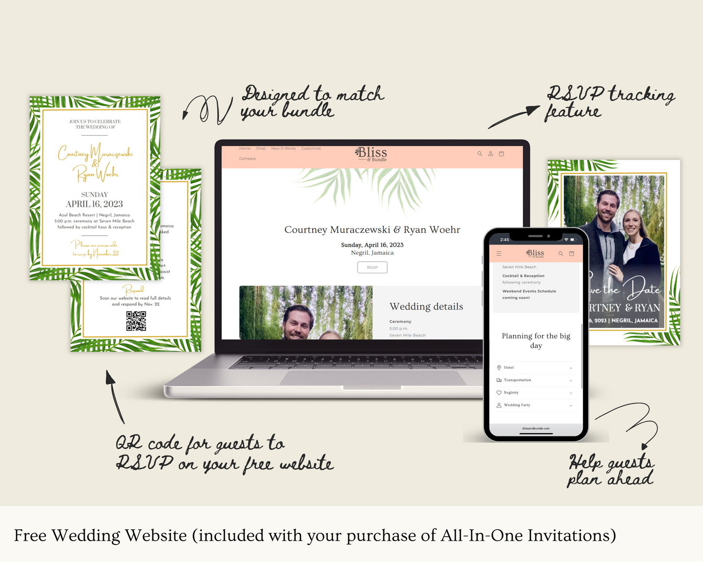 Paradise Palm Wedding Bundle