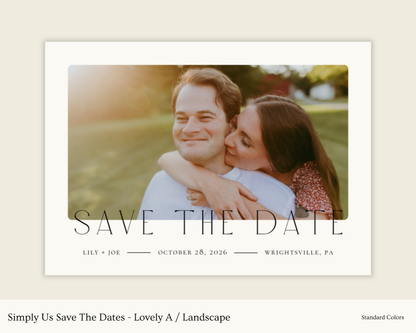 Simply Us Save The Dates - Lovely