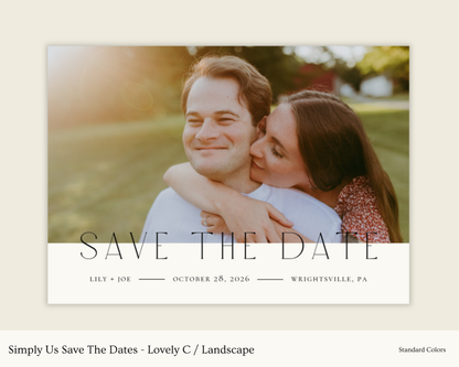 Simply Us Save The Dates - Lovely