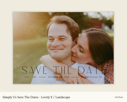 Simply Us Save The Dates - Lovely