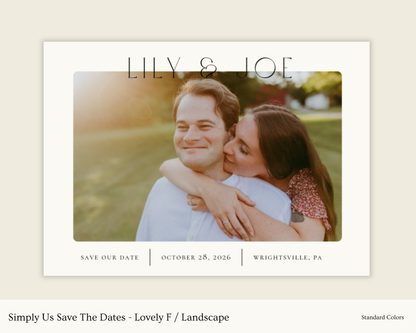 Simply Us Save The Dates - Lovely
