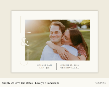 Simply Us Save The Dates - Lovely