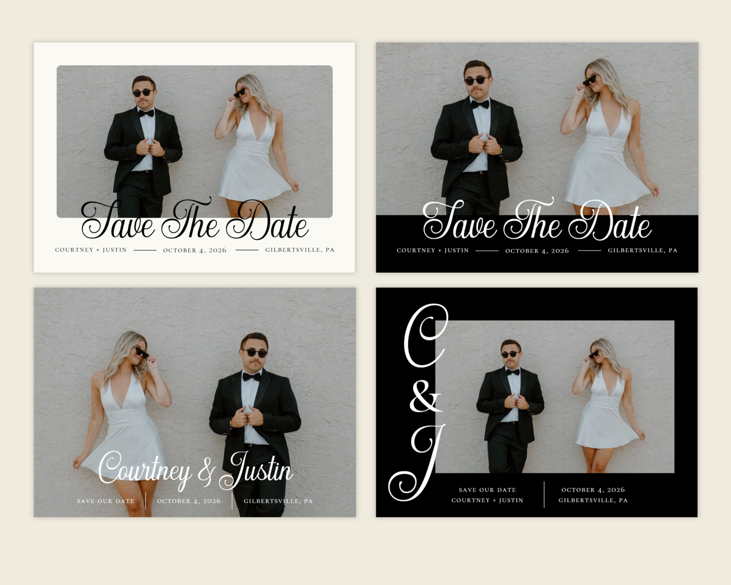 Simply Us Save The Dates - Masterline