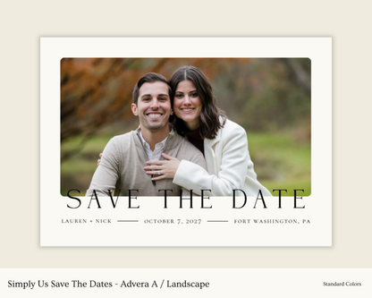 Simply Us Save The Dates - Advera