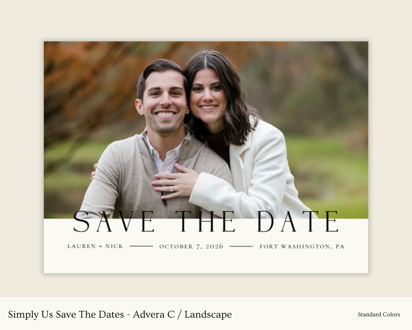 Simply Us Save The Dates - Advera