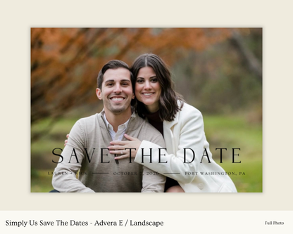 Simply Us Save The Dates - Advera