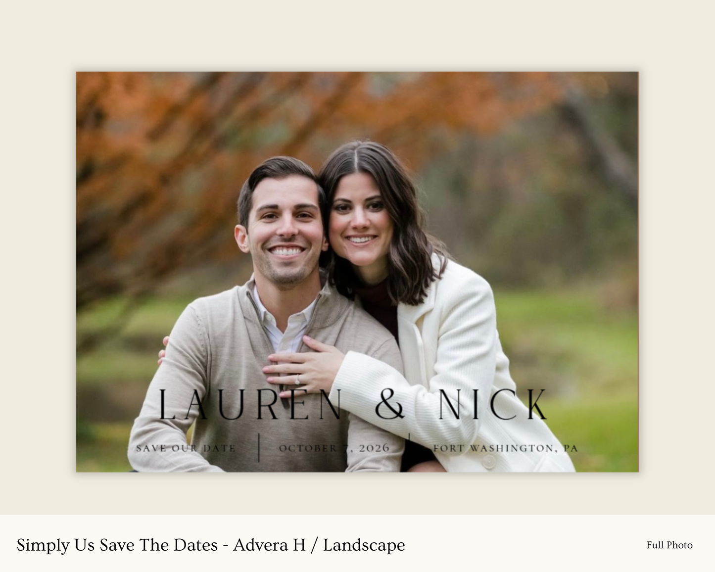 Simply Us Save The Dates - Advera