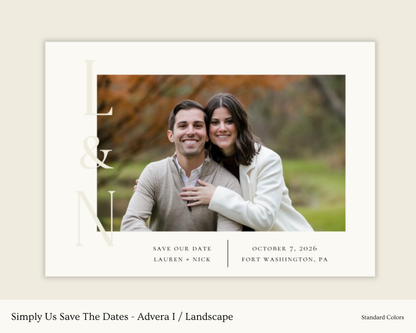 Simply Us Save The Dates - Advera