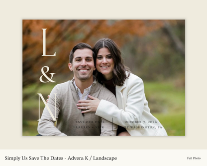 Simply Us Save The Dates - Advera