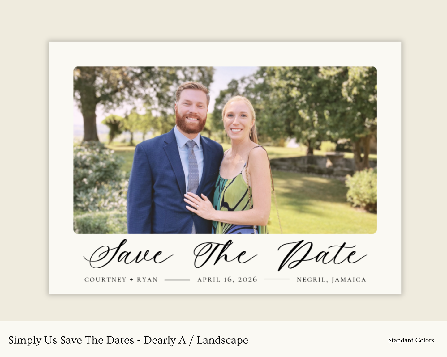 Simply Us Save The Dates - Dearly