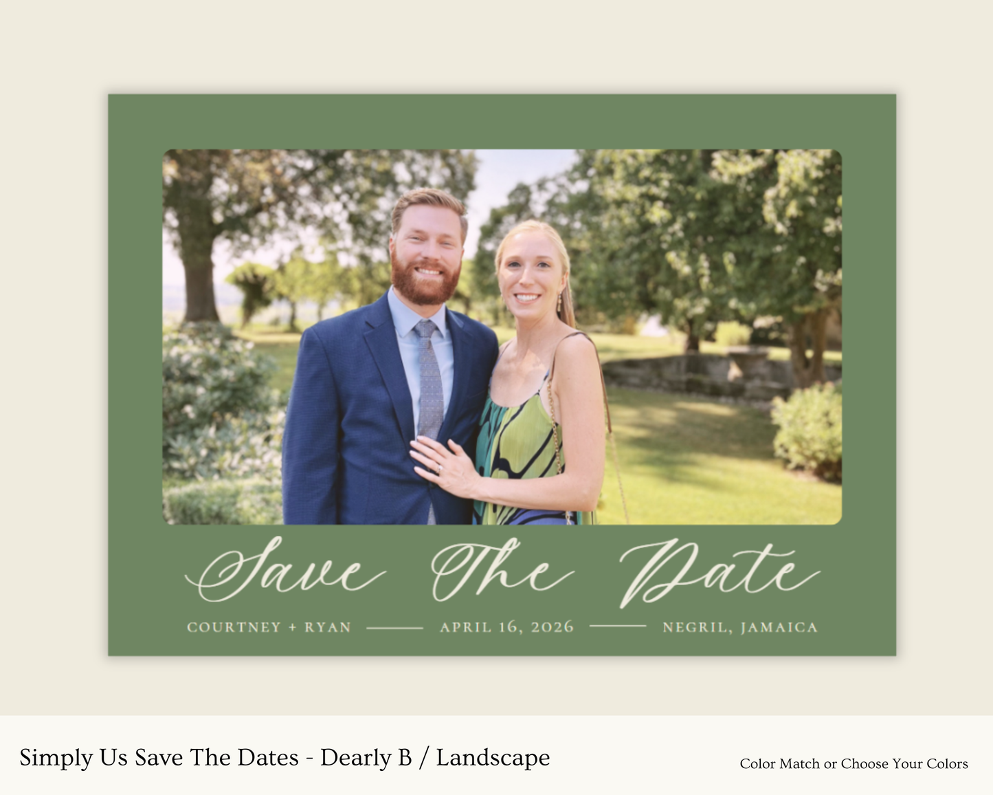 Simply Us Save The Dates - Dearly
