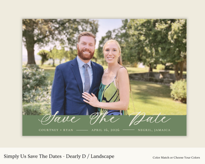 Simply Us Save The Dates - Dearly