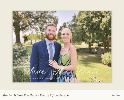 Simply Us Save The Dates - Dearly