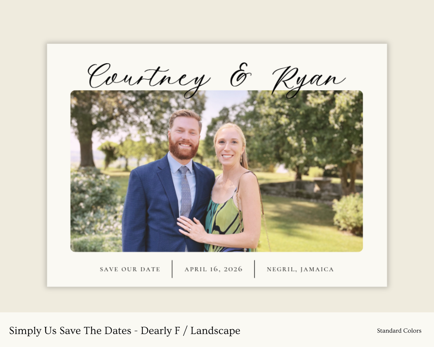 Simply Us Save The Dates - Dearly
