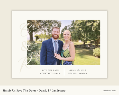 Simply Us Save The Dates - Dearly