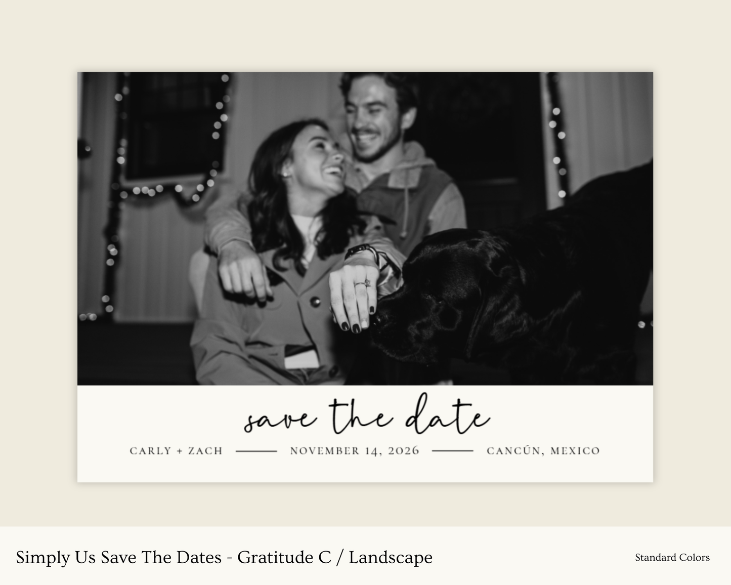 Simply Us Save The Dates - Gratitude