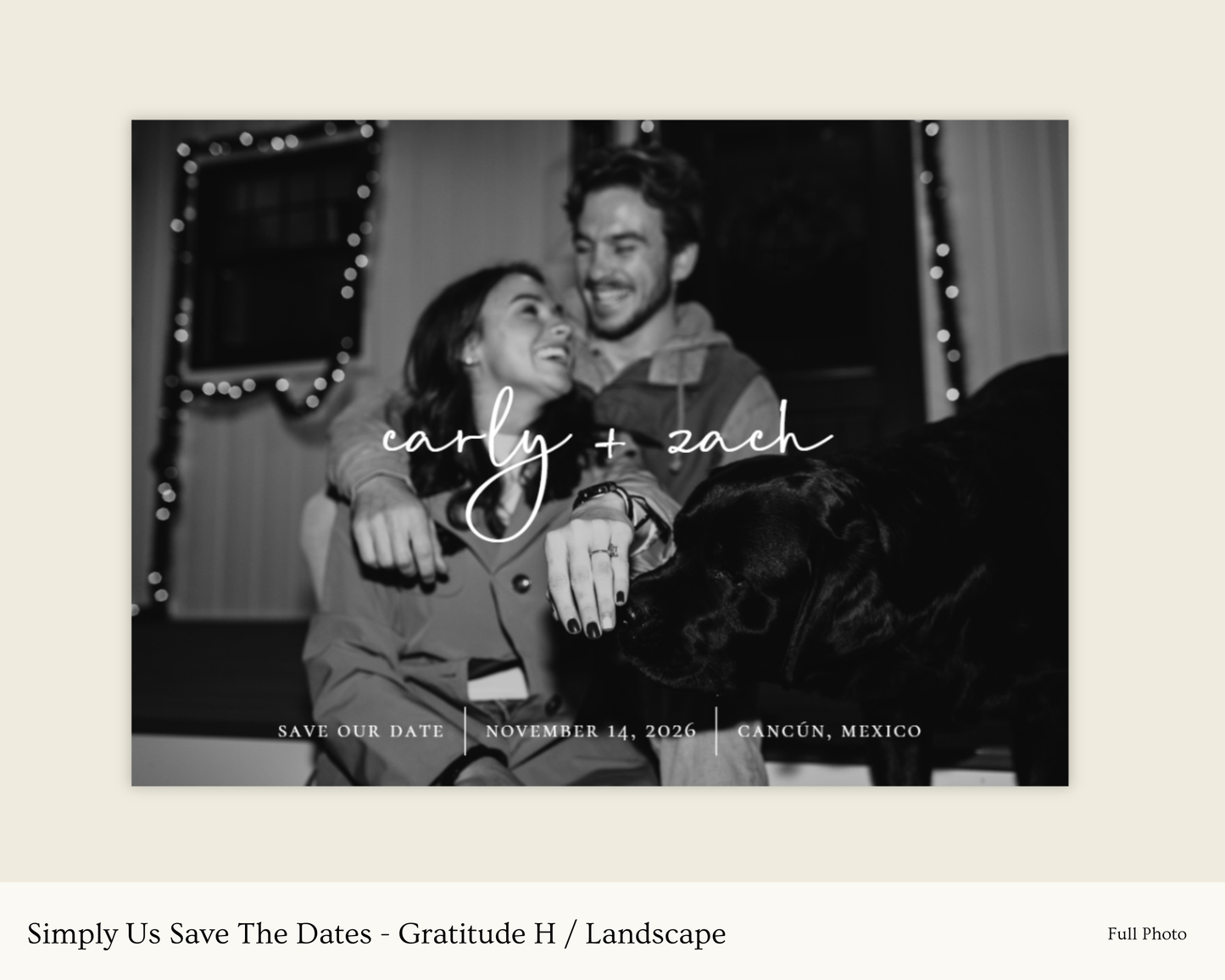 Simply Us Save The Dates - Gratitude