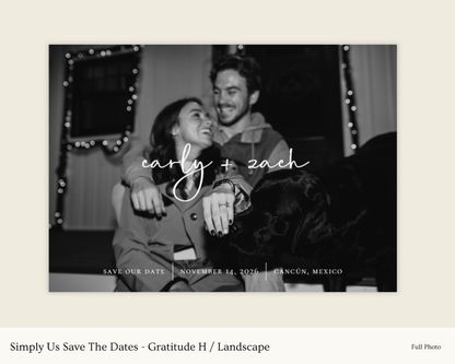 Simply Us Save The Dates - Gratitude