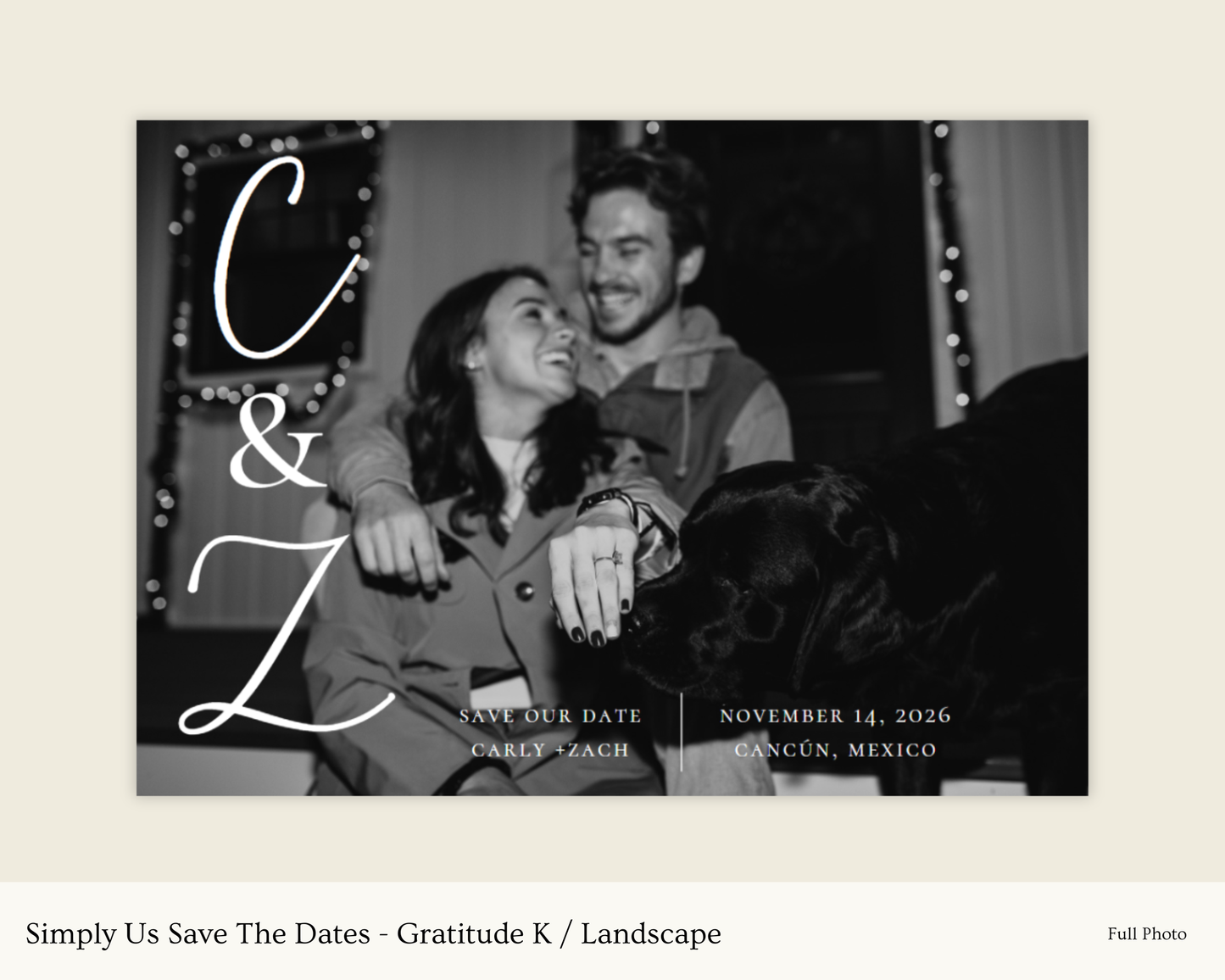 Simply Us Save The Dates - Gratitude