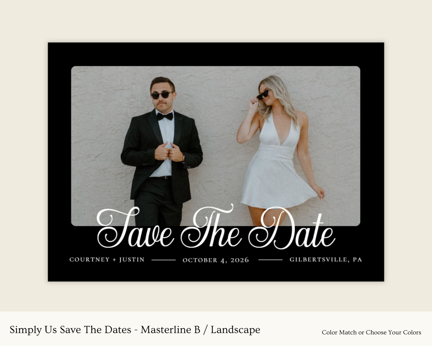 Simply Us Save The Dates - Masterline