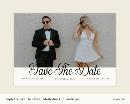 Simply Us Save The Dates - Masterline