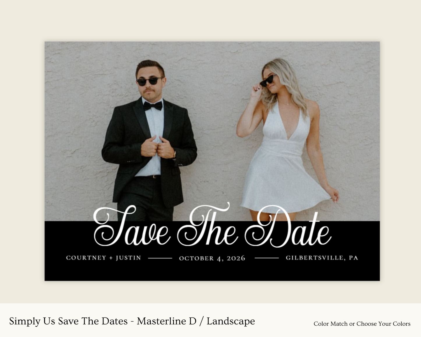 Simply Us Save The Dates - Masterline
