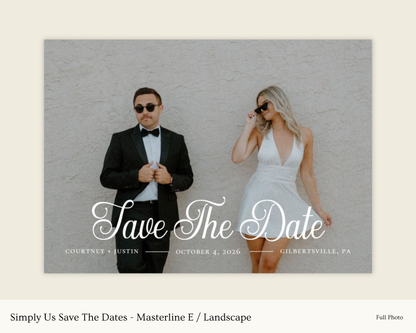 Simply Us Save The Dates - Masterline