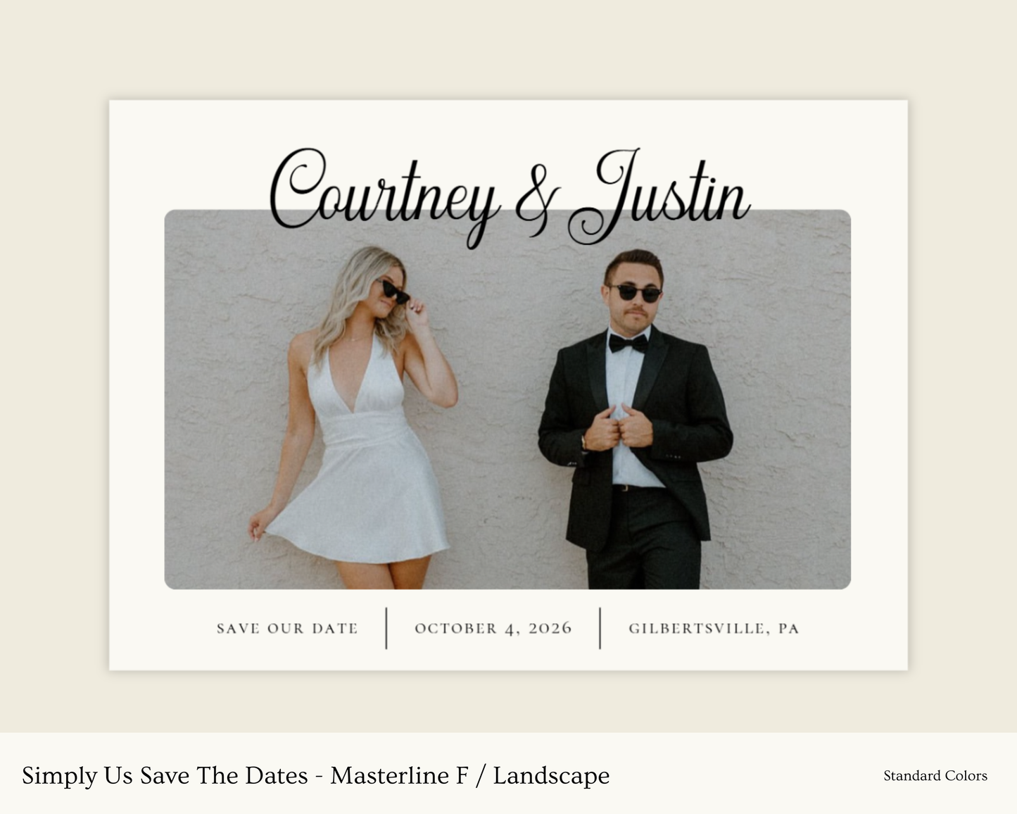 Simply Us Save The Dates - Masterline