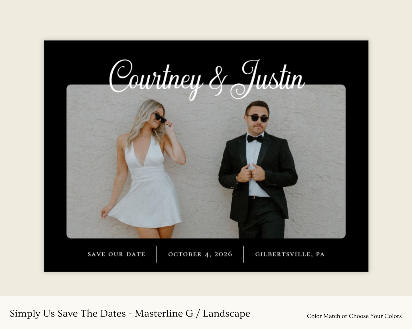 Simply Us Save The Dates - Masterline