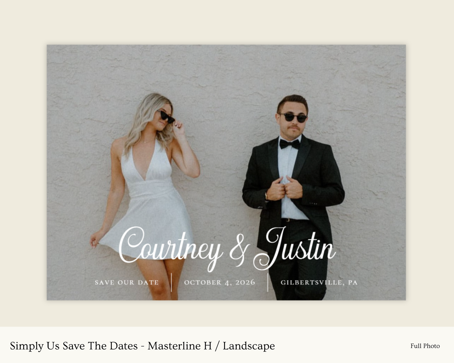 Simply Us Save The Dates - Masterline