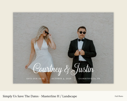 Simply Us Save The Dates - Masterline