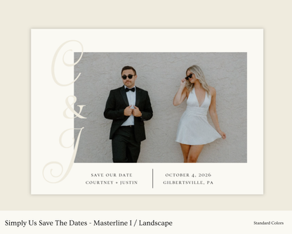 Simply Us Save The Dates - Masterline