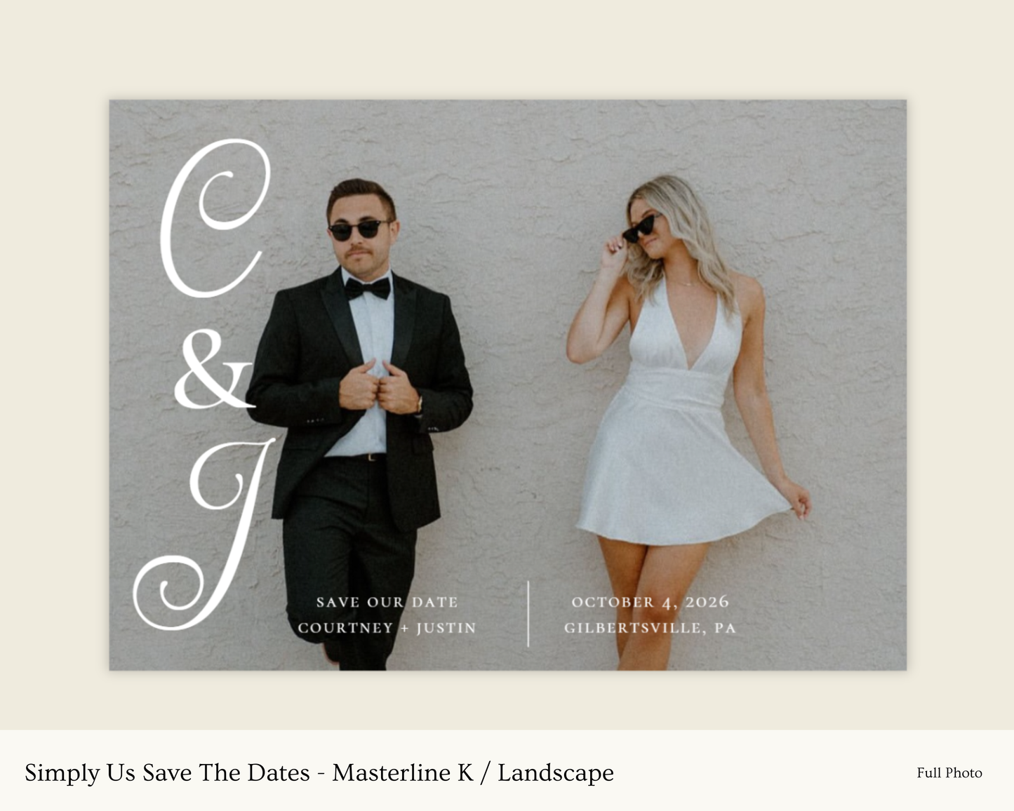 Simply Us Save The Dates - Masterline