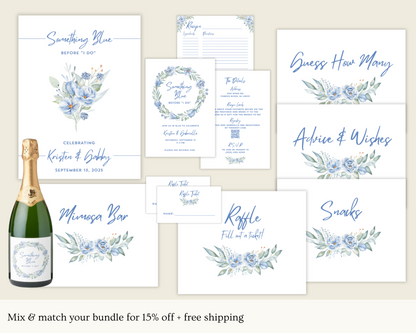 Something Blue Bridal Shower Bundle