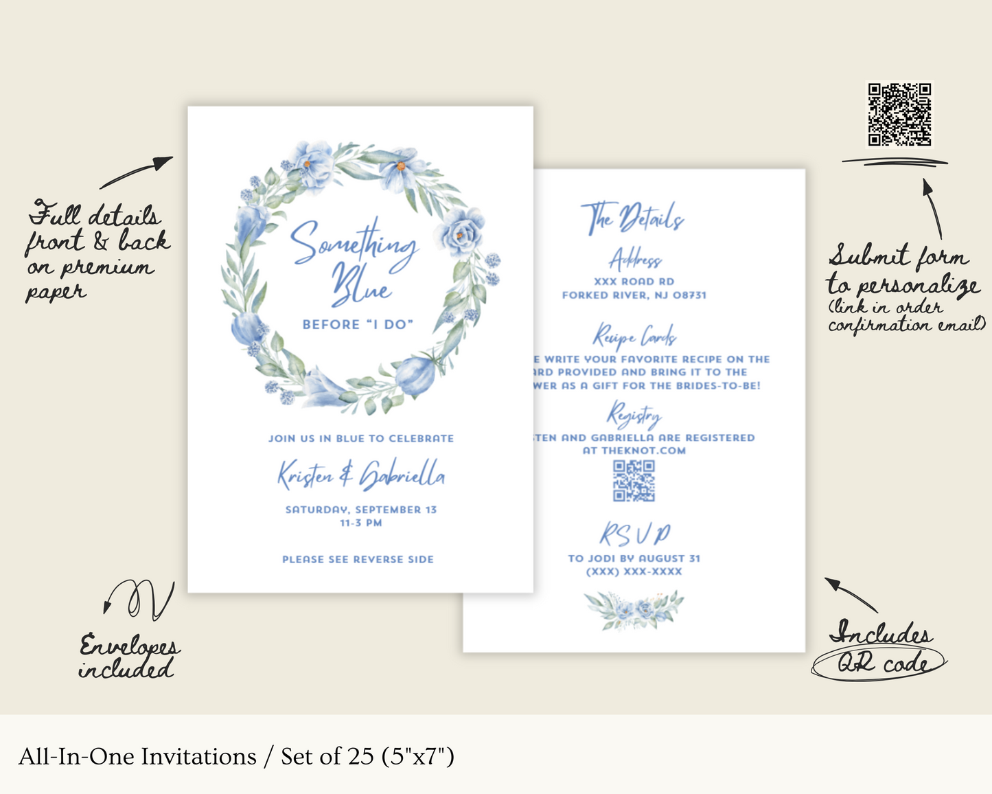 Something Blue Bridal Shower Bundle